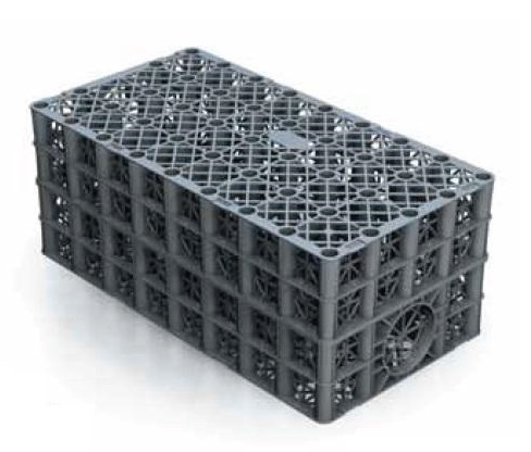 Polystorm infiltratiekrat 195L kaal 100x50x40 40T
Per krat 4 gratis clips