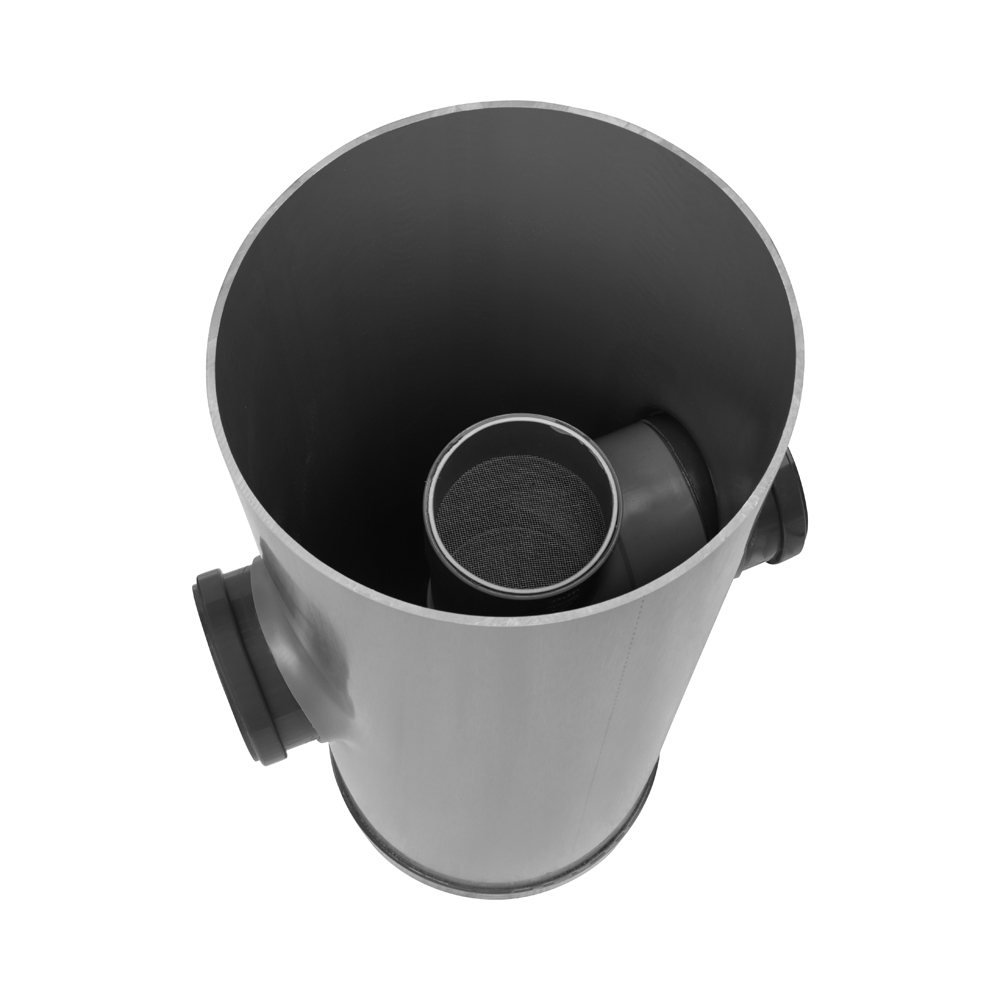 PVC zandvangput 315mm met dubbel filter, excl. deksel