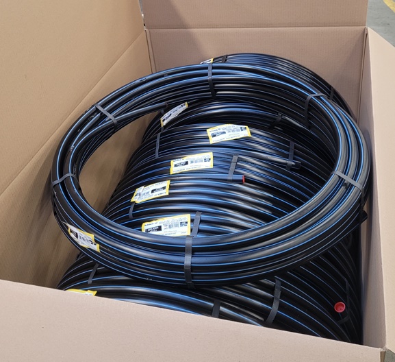 PE40 ZPE Kiwa buis kleinere rollen in doos verpakt