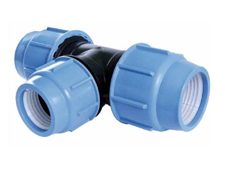 PE knel verloop T-stuk 90° Kiwa