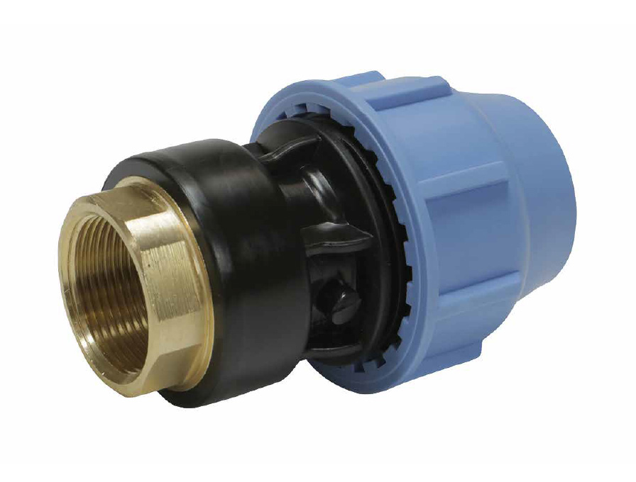 PE knel x messing draadsok recht met bi.dr.