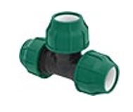 PE knel T-stuk 90° Agro groen