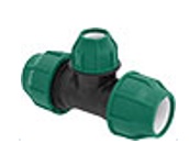 PE knel verloop T-stuk 90° Agro groen