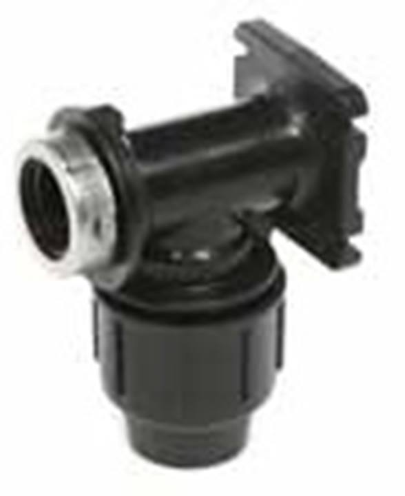 PE knel muurplaat bi.dr. Agri zwart