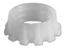 PE knel losse gripring wit Agri zwart