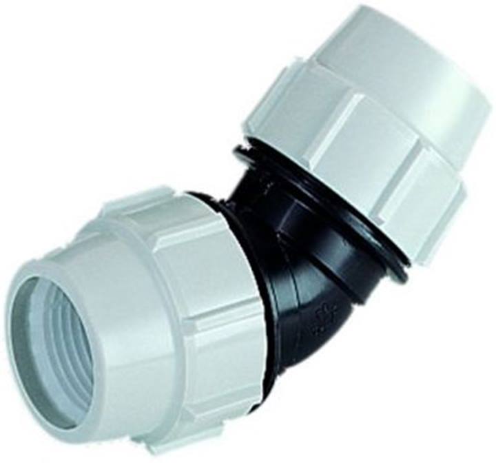 PE knel knie 45° Kiwa