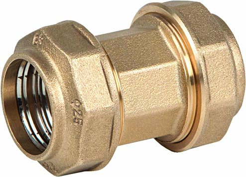 Genebre (0022) Messing PE snijring koppeling recht