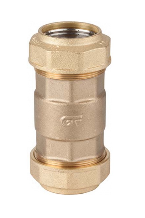 Genebre (2124) Messing PE snijring terugslagklep veerbelast