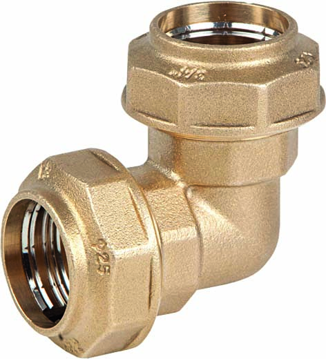 Genebre (0052) Messing PE snijring knie 90°