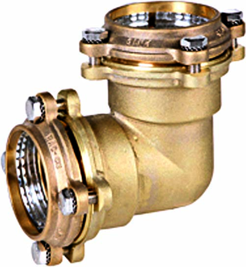 Genebre (0052) Messing PE snijring knie 90°