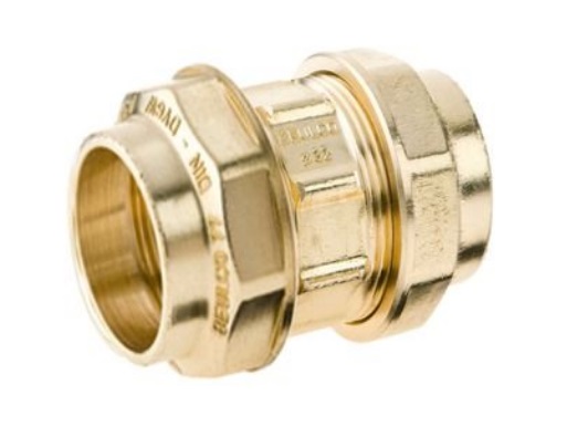 Beulco messing PE knelkoppeling recht Kiwa