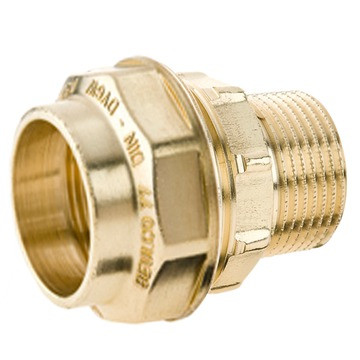 Beulco messing PE puntstuk met bu.dr. Kiwa