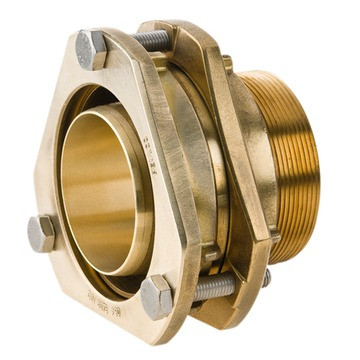 Beulco messing PE puntstuk flens met bu.dr. Kiwa