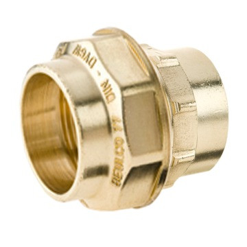 Beulco messing PE schroefbus met bi.dr. Kiwa