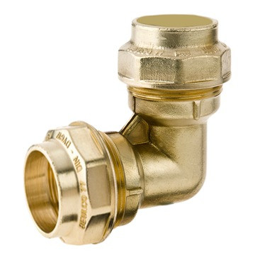 Beulco messing PE knie 90° Kiwa