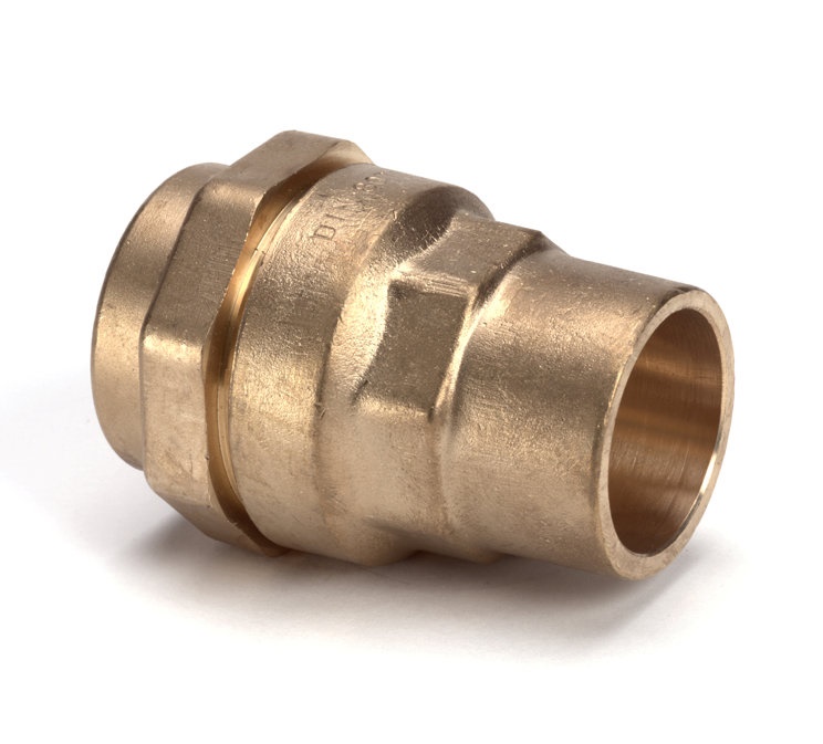 Isiflo messing PE soldeerkoppeling Kiwa/Gastec (met ombouwset)