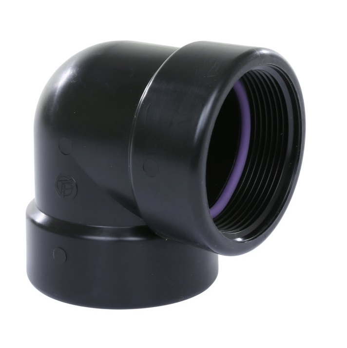 PP Self Sealing knie 90° 2x bi.dr.