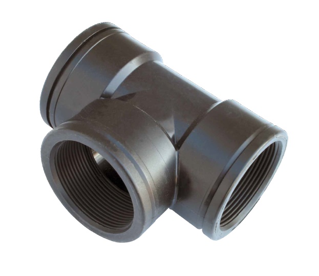 PP T-stuk 90° 3x bi.dr.