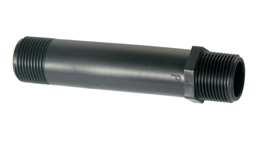 PP pijpnippel 2x bu.dr.