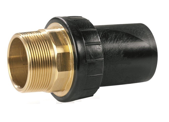 PE adapter spie x bu.dr. messing PE100 SDR11, PN16