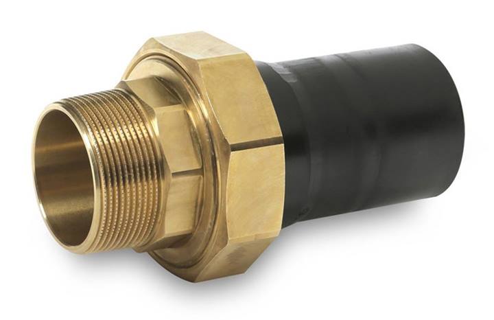 PE 3/3 adapter spie x bu.dr. messing PE100 SDR11, PN16