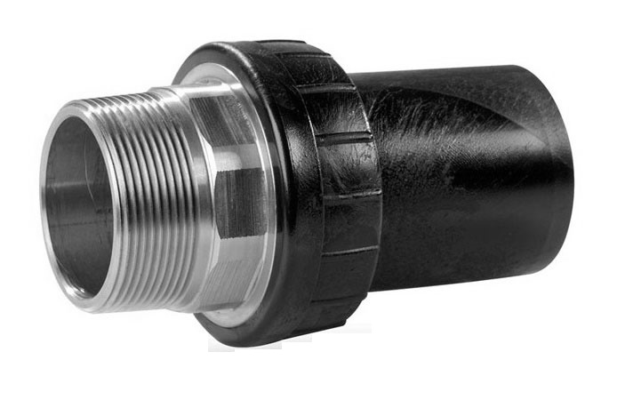 PE adapter spie x bu.dr. RVS PE100 SDR11, PN16