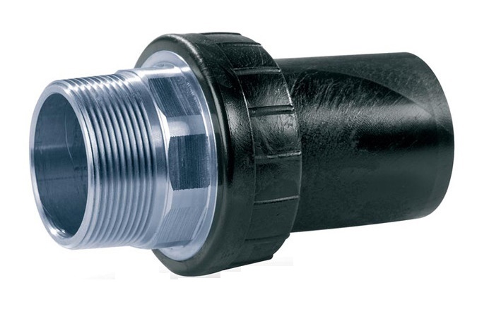 PE adapter spie x bu.dr. staalverzinkt PE100 SDR11, PN16