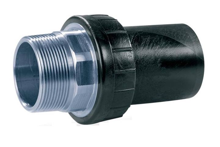 PE adapter spie x bu.dr. staalverzinkt PE100 SDR11, PN16