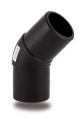 PE knie 45° PE100 SDR17, PN10