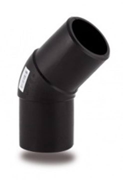 PE knie 45° PE100 SDR17, PN10