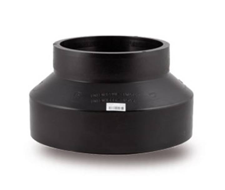 PE verloop PE100 SDR17, PN10 kort