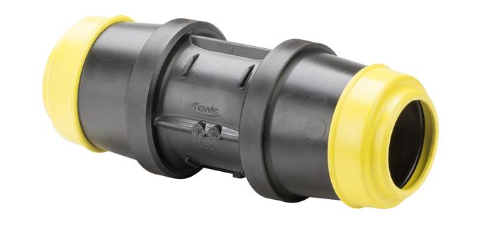 Hawle Gas koppeling recht 2x PE aansluiting K6325