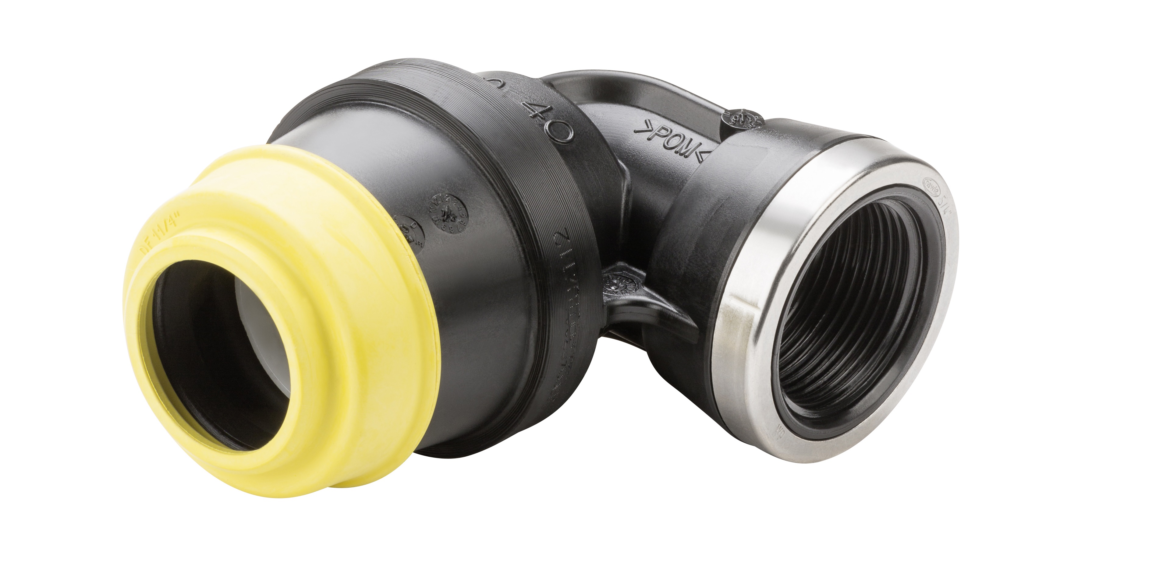 Hawle Gas schroef knie 90° PE aansluiting x bi.dr. K6435