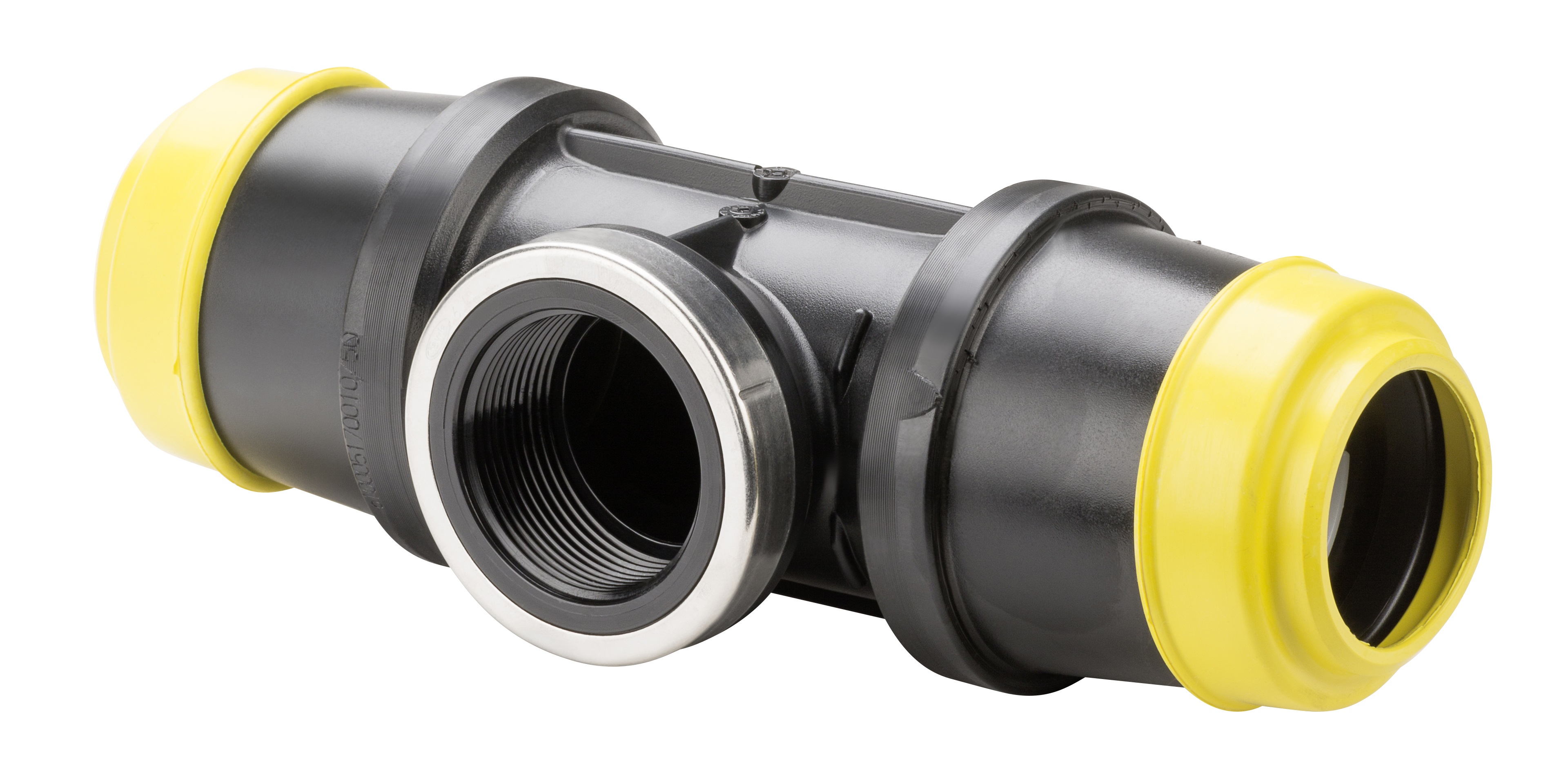 Hawle Gas schroef T-stuk 90° PE aansluiting x bi.dr. x PE aansluiting K6525