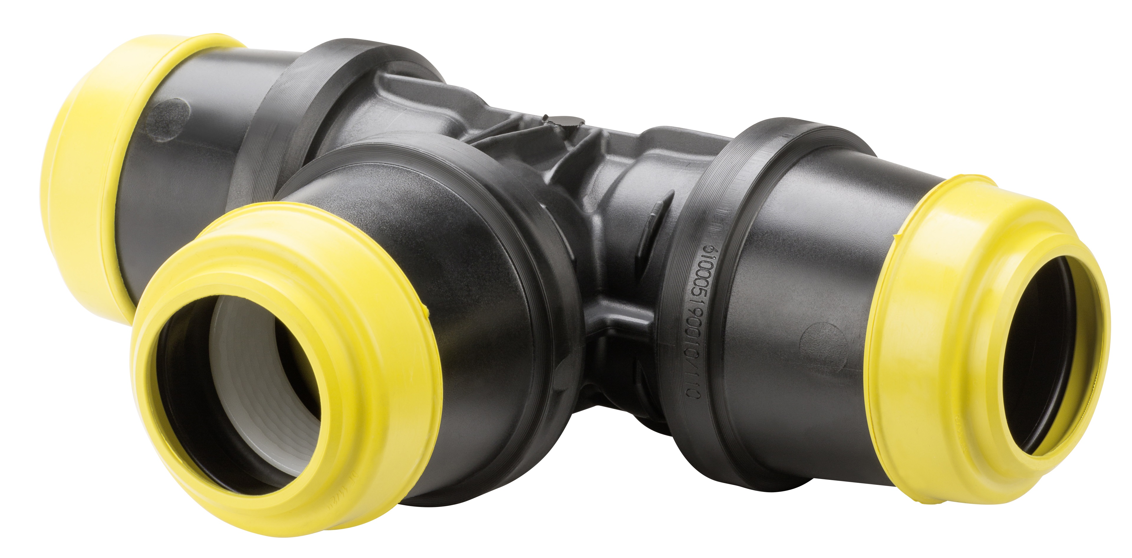 Hawle Gas T-stuk 90° 3x PE aansluiting K6555