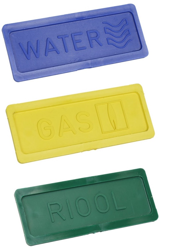 Hawle inlegplaatjes t.b.v. straatpot