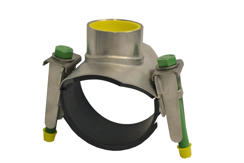 AVK aanboorzadel 728 RVS bi.dr. NBR GAS