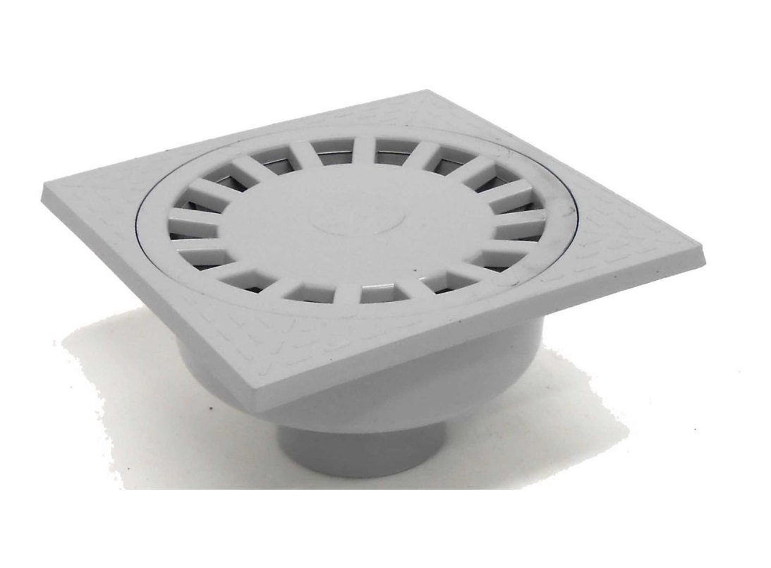ABS vloerput met ABS rooster