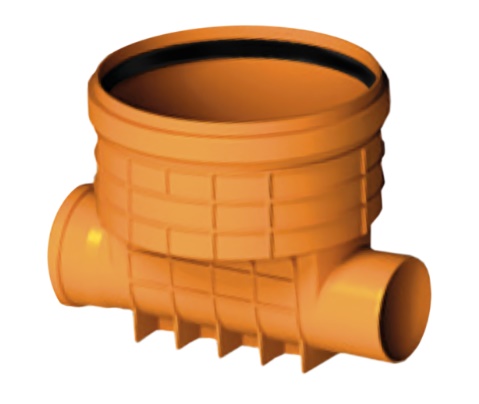 PP controleput roodbruin zonder deksel