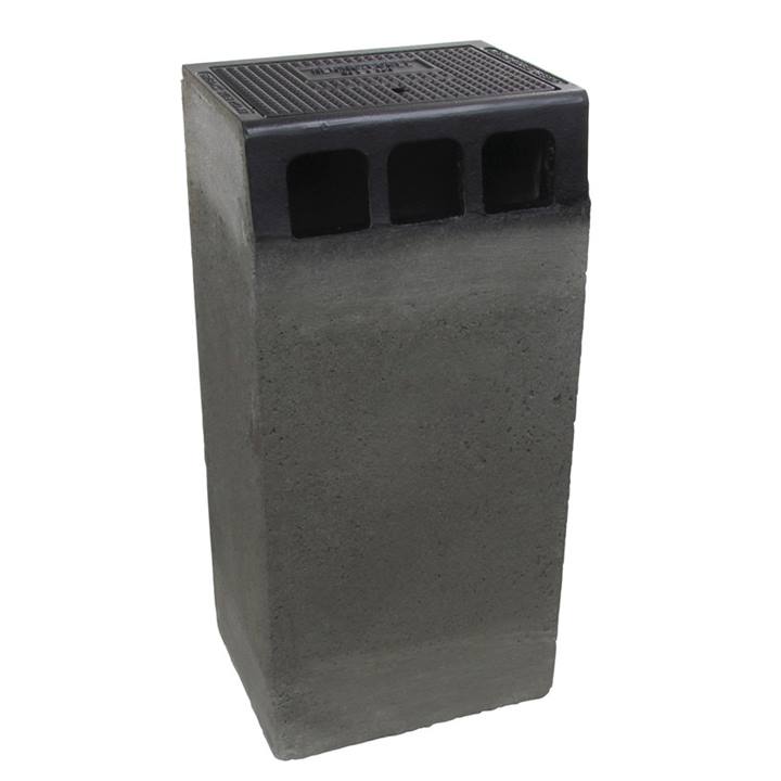 Beton / Gietijzeren trottoirkolk compleet