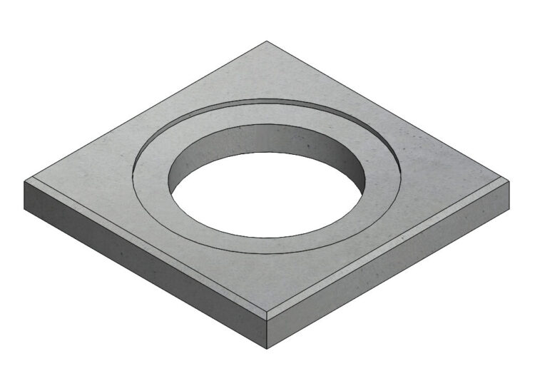 Beton drukverdeelplaten 900x900mm