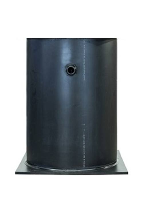 Pompput H2Q HDPE 400mm H=1200mm met bodemplaat 550mm, excl. pomp