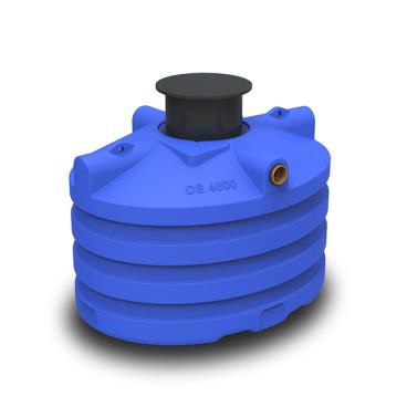 Septic/regenwater "premium" tank PE 4000 liter, ondergronds model