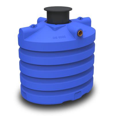 Septic/regenwater "premium" tank PE 6000 liter, ondergronds model