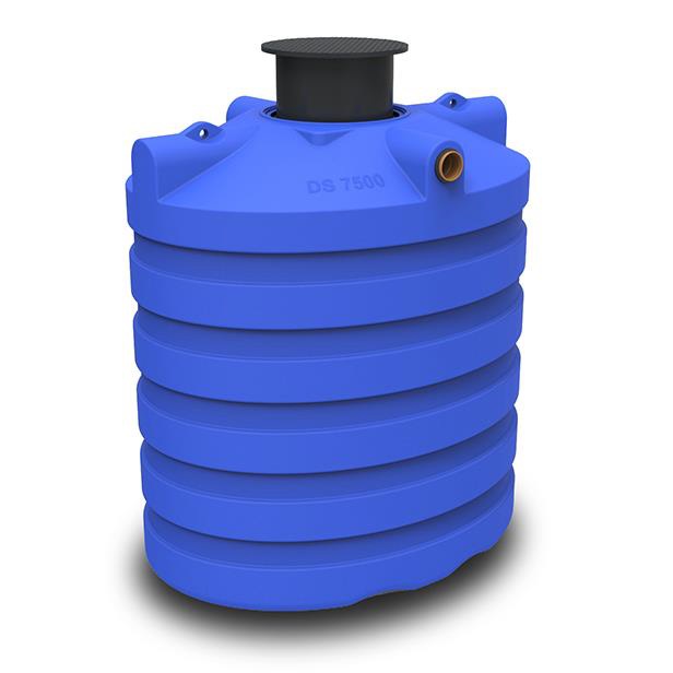 Septic/regenwater "premium" tank PE 7500 liter, ondergronds model