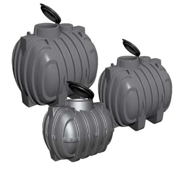 LDPE opslagtank type CI horizontaal ondergronds