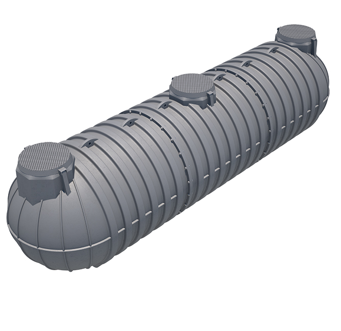 LDPE opslagtank type IT horizontaal ondergronds