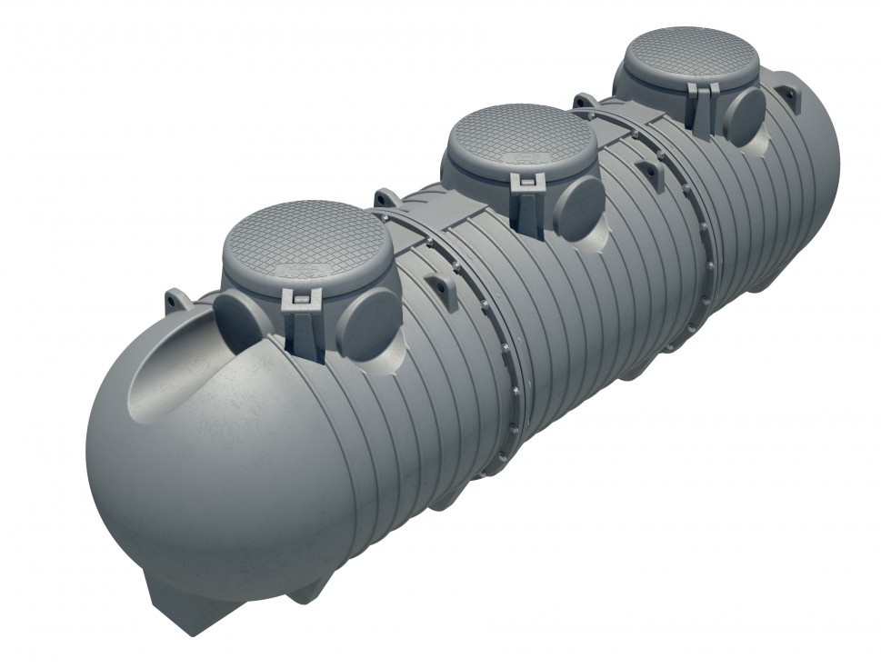 LDPE opslagtank type MT horizontaal ondergronds