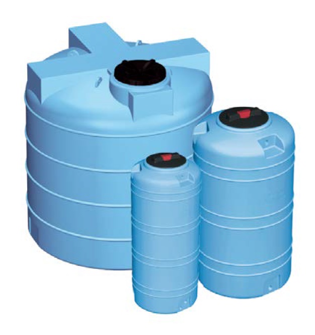 LDPE opslagtank type V vertikaal bovengronds