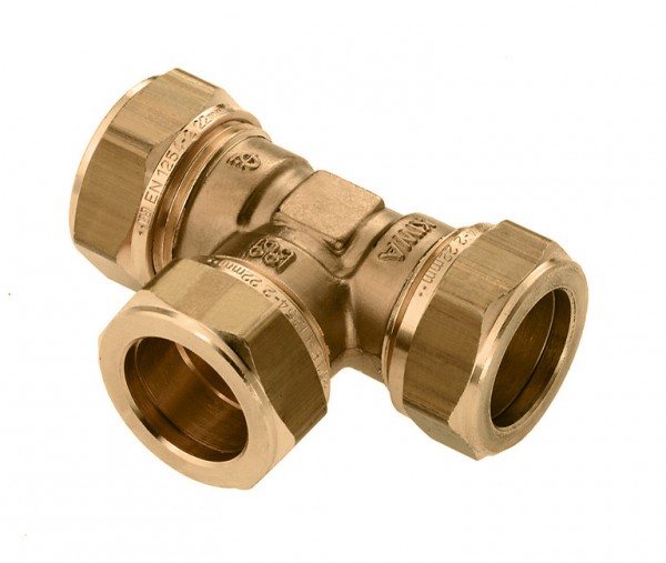 Bonfix messing knel T-stuk 90°